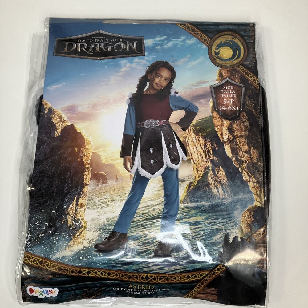 Astrid Costume How to Train your Dragon Disguise Cosplay Child S 4-6 Haloween
